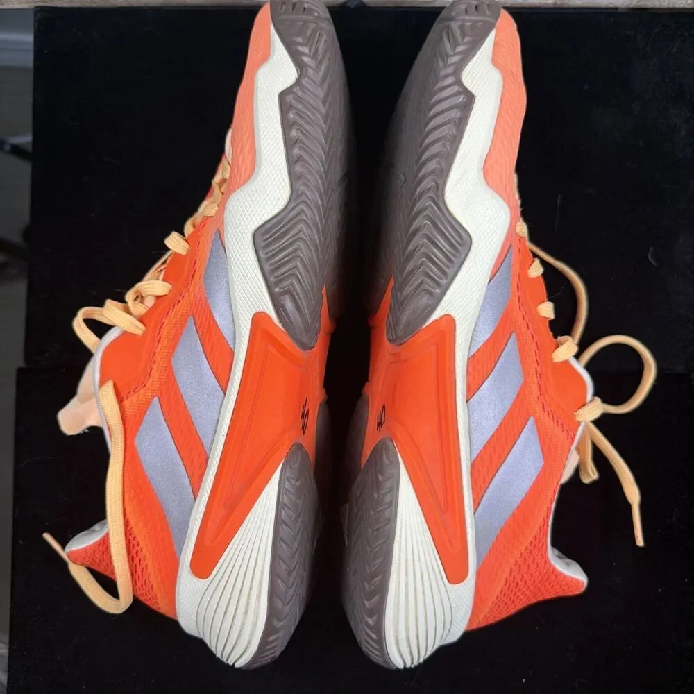 Adidas Barricade Womens Tennis Pickleball Shoes Orange HP7416 9.5